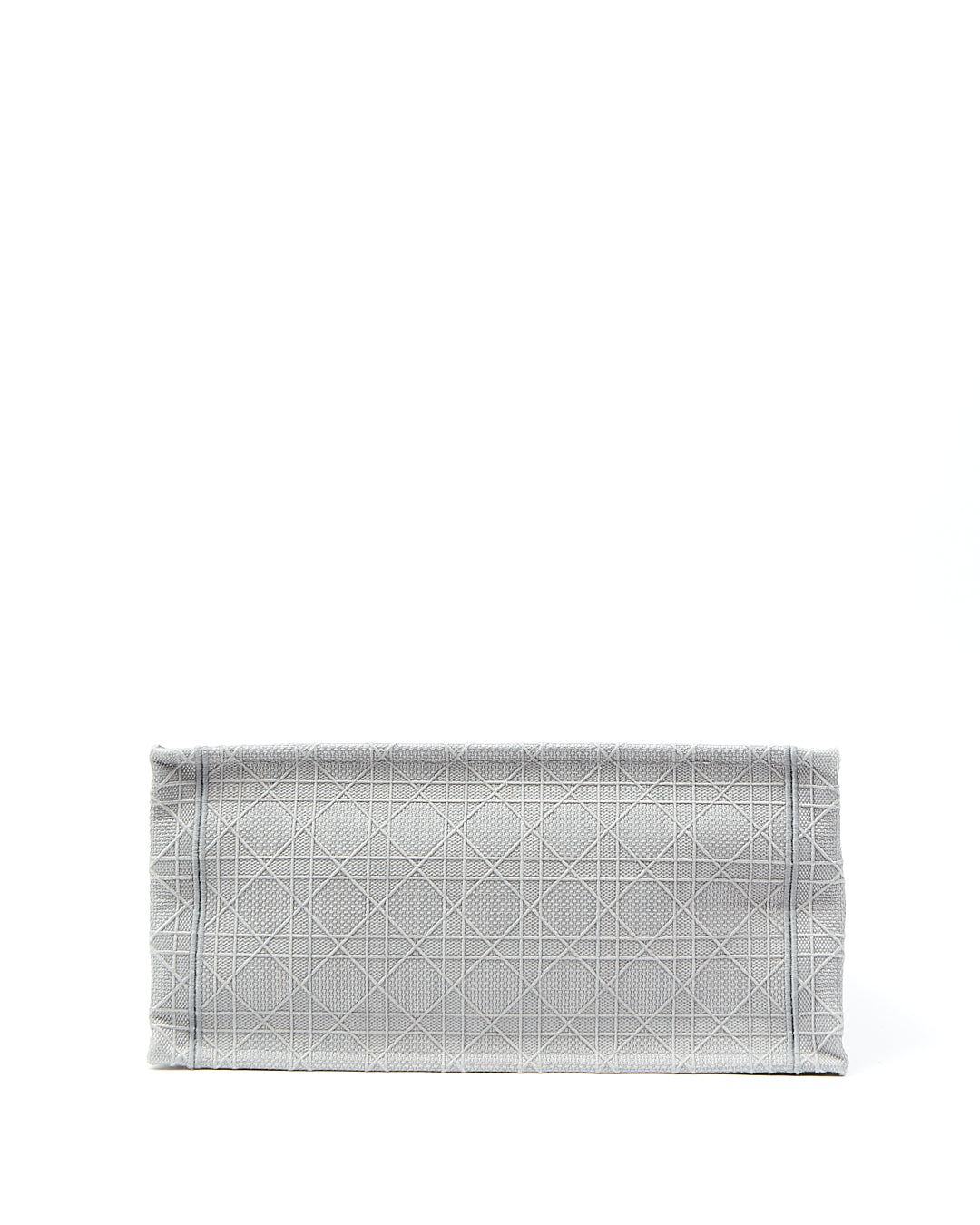 Sac fourre-tout moyen en tissu Cannage gris Dior