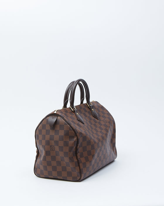 Louis Vuitton Damier Ebene Canvas Speedy 30 Bag – RETYCHE