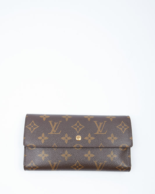 Portefeuille Porte Trésor en toile monogram Louis Vuitton