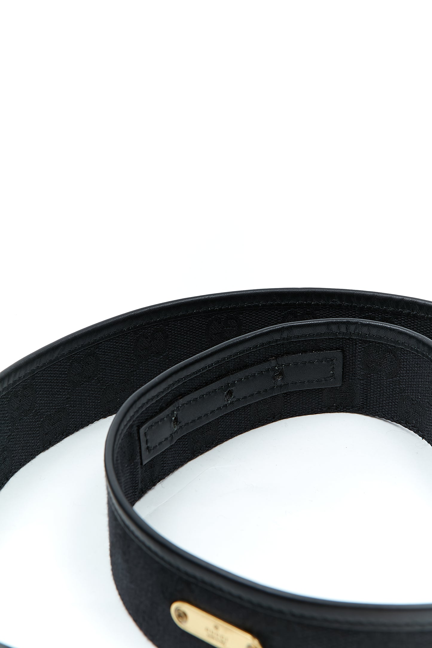 Ceinture en toile Gucci noire GG - 85/34