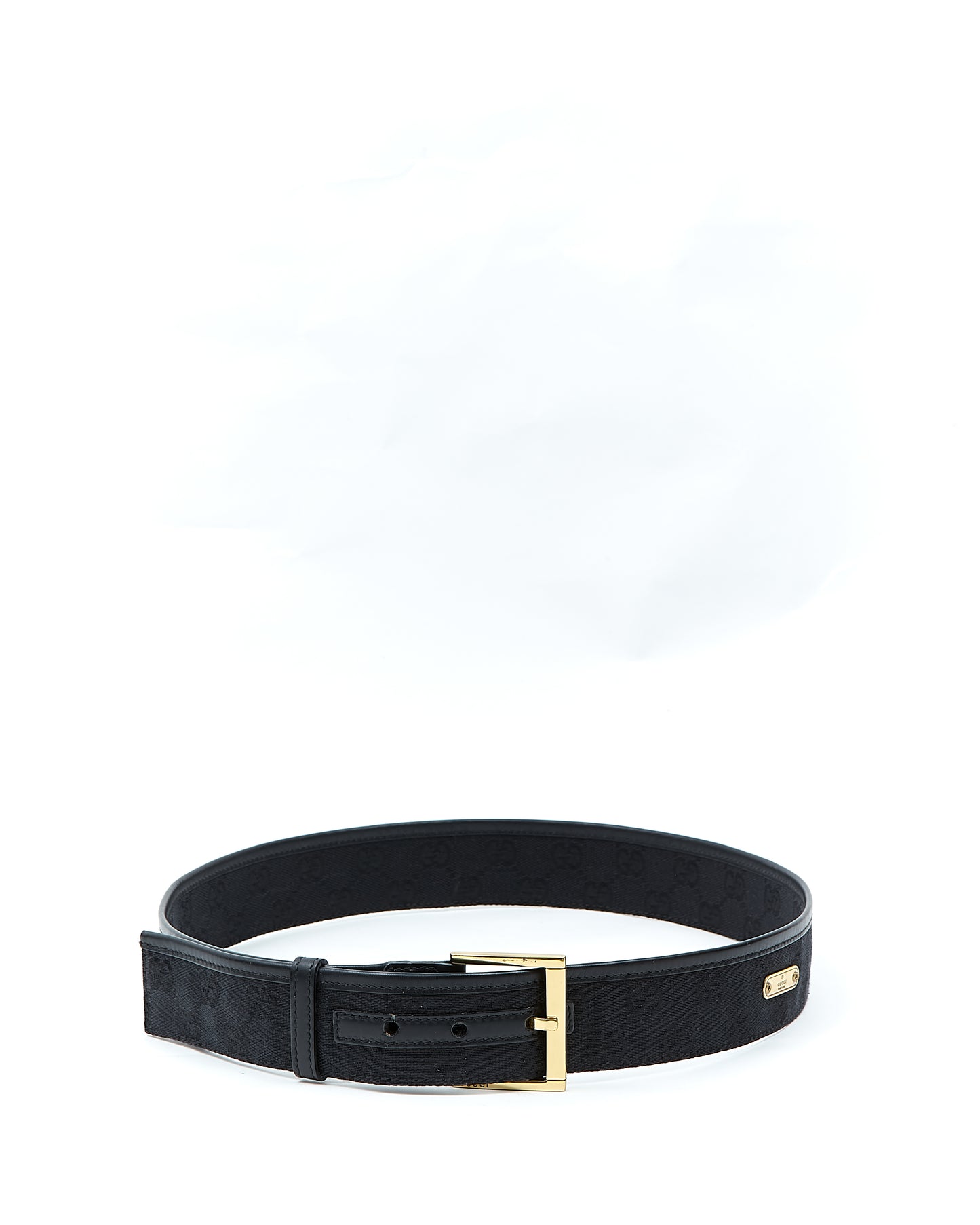 Ceinture en toile Gucci noire GG - 85/34