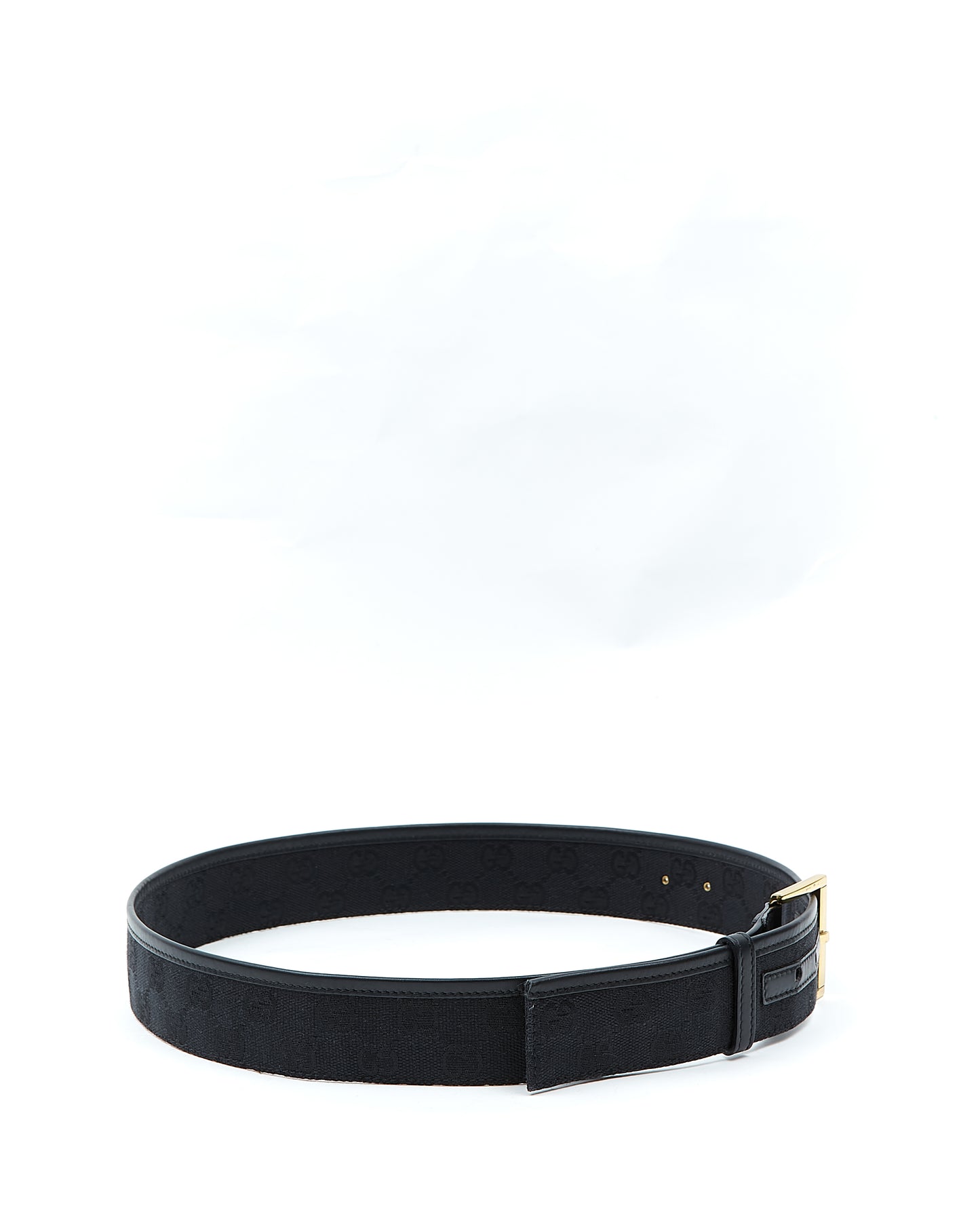 Ceinture en toile Gucci noire GG - 85/34