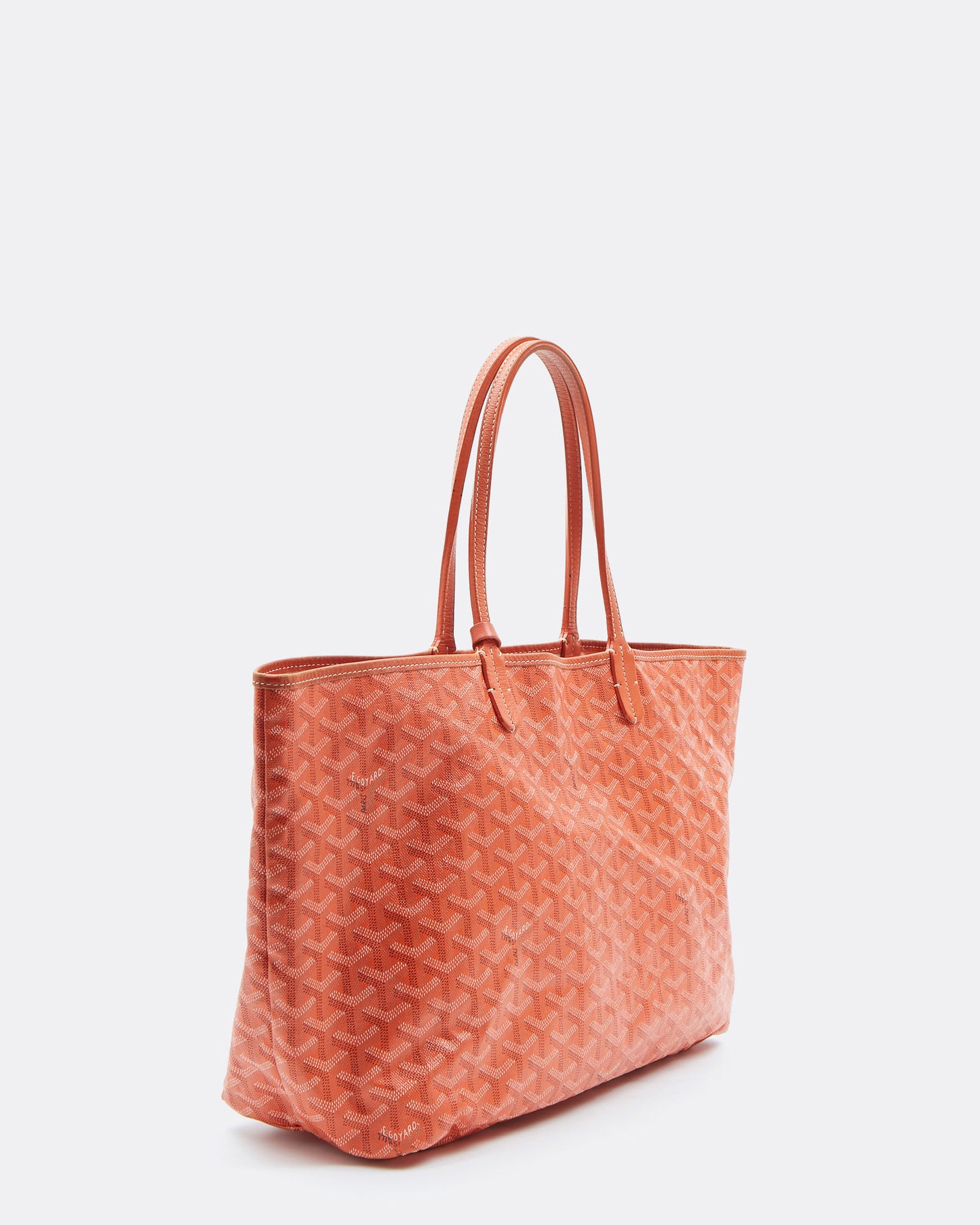 Sac fourre-tout Goyard en toile orange St.Louis PM avec pochette