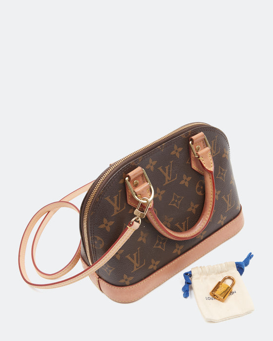 Louis Vuitton Monogram Canvas Alma BB Bag with Strap – RETYCHE