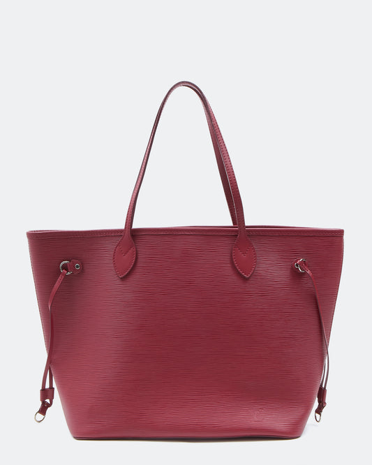 Louis Vuitton Sac cabas Neverful MM en cuir épi fuchsia