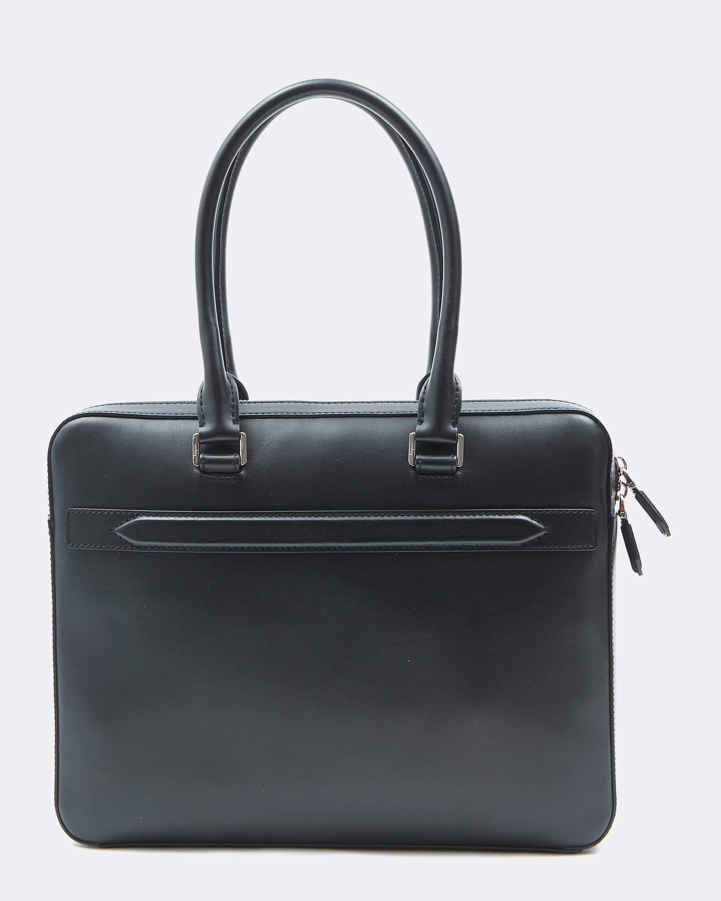 Sac porte-documents en cuir noir Ferragamo