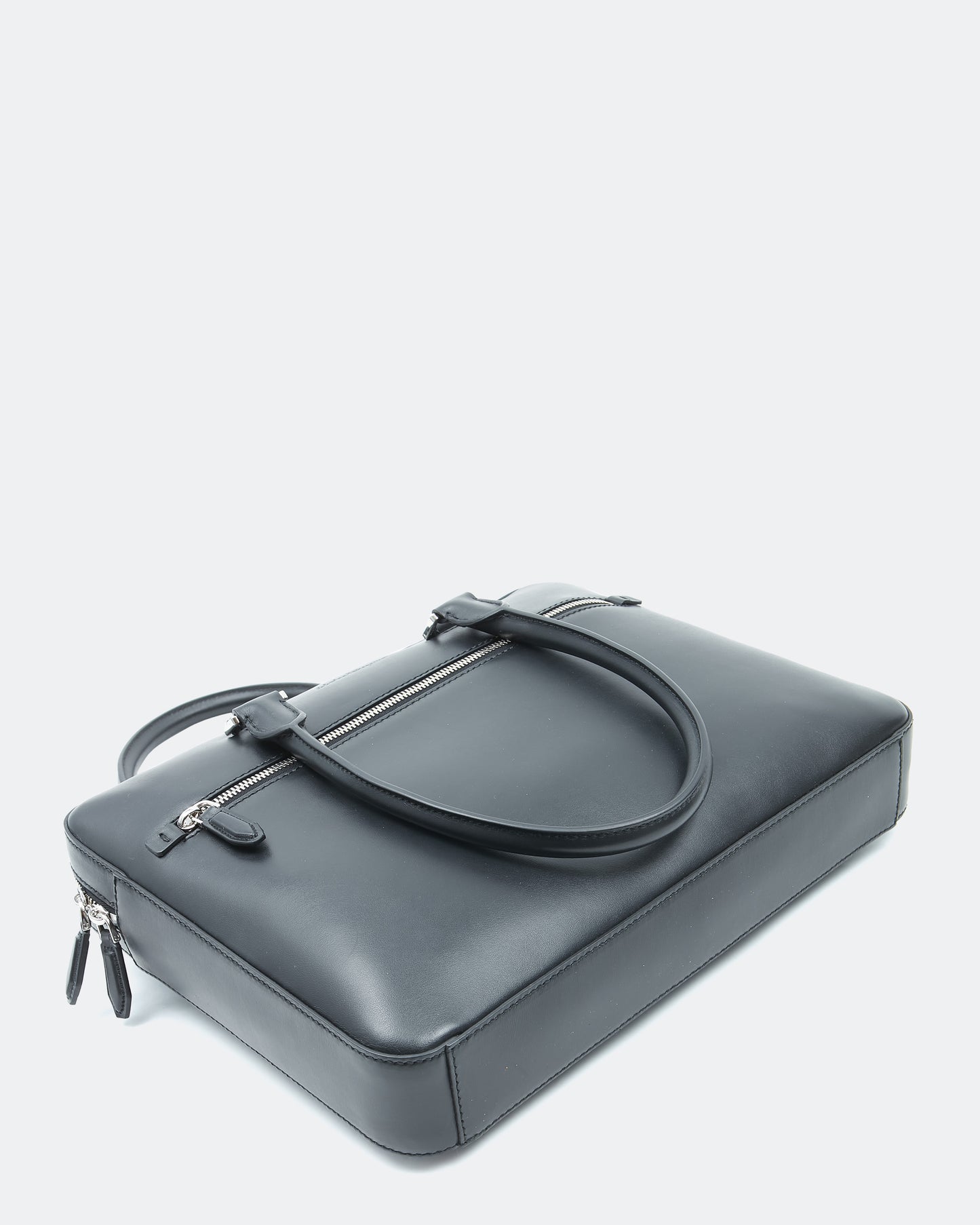 Sac porte-documents en cuir noir Ferragamo