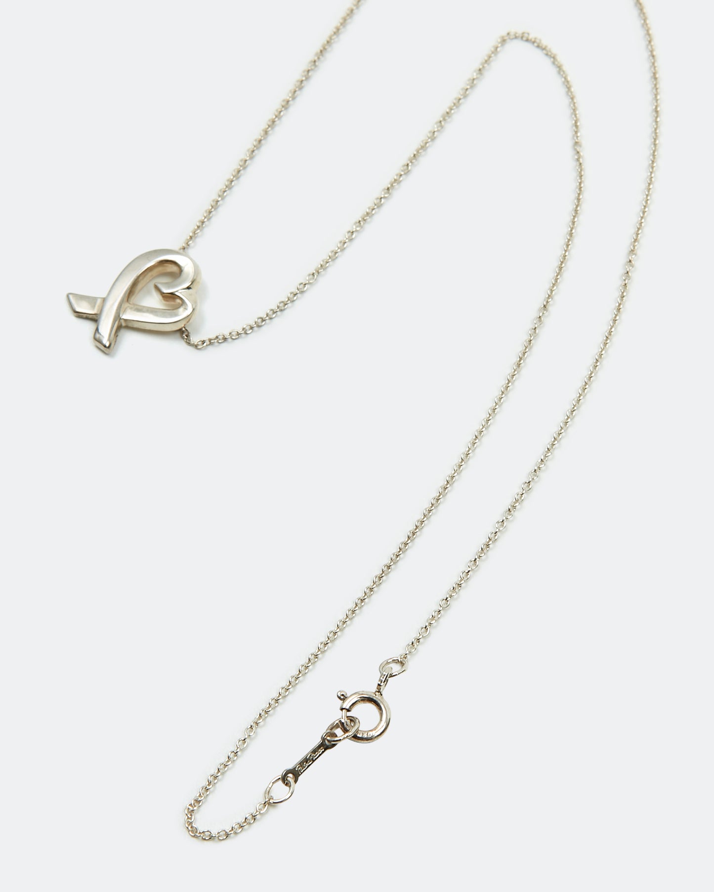 Collier Paloma Picasso avec pendentif cœur aimant en argent sterling Tiffany&amp;Co