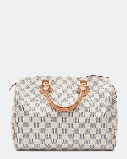 Louis Vuitton Damier Azur Toile Speedy 30 Sac