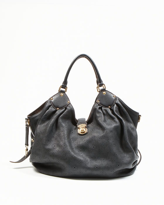 Louis Vuitton Black Mahina Perforated Monogram Leather XL Hobo Bag., Lot  #56265