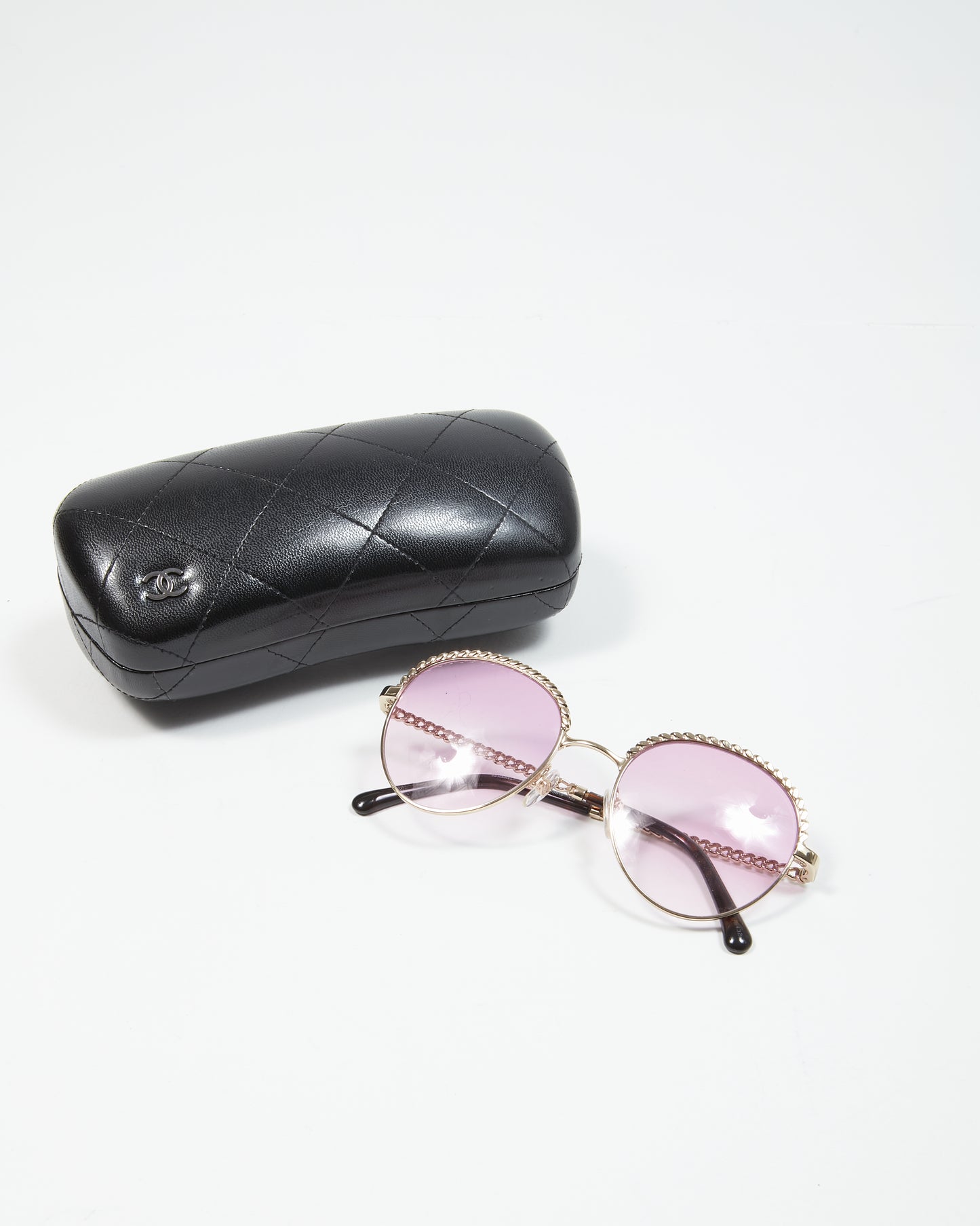 Chanel Pink Gradient Round Lense 2184 Sunglasses