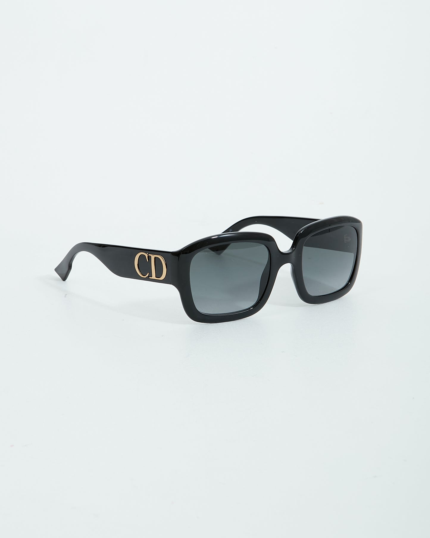 Dior Black Dior 8079O CD Logo Square Sunglasses