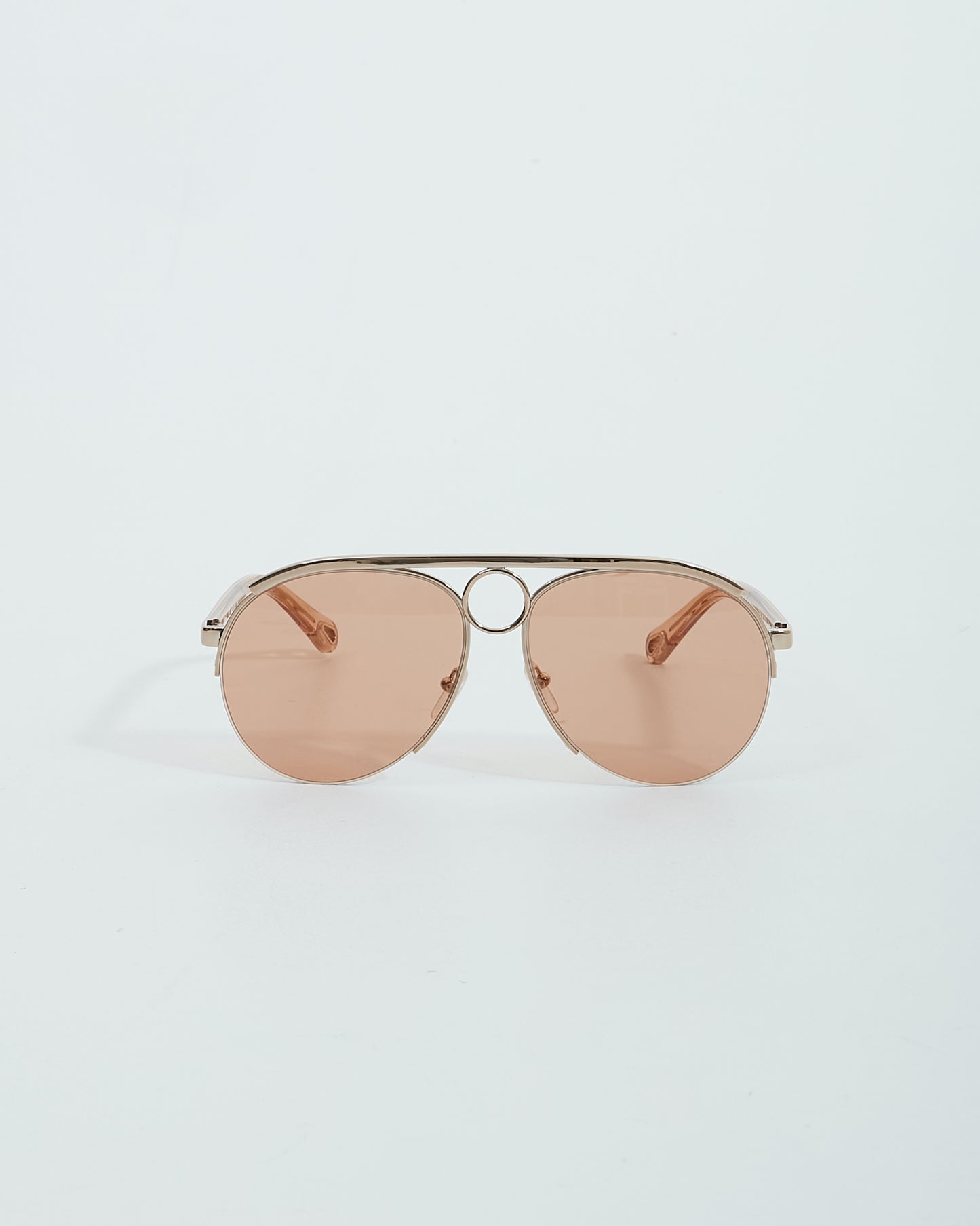 Lunettes de soleil aviateur Chloé dorées CE152S