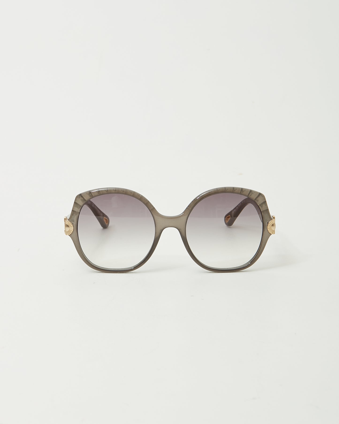 Chloé Grey CE749S Round Oversize Sunglasses