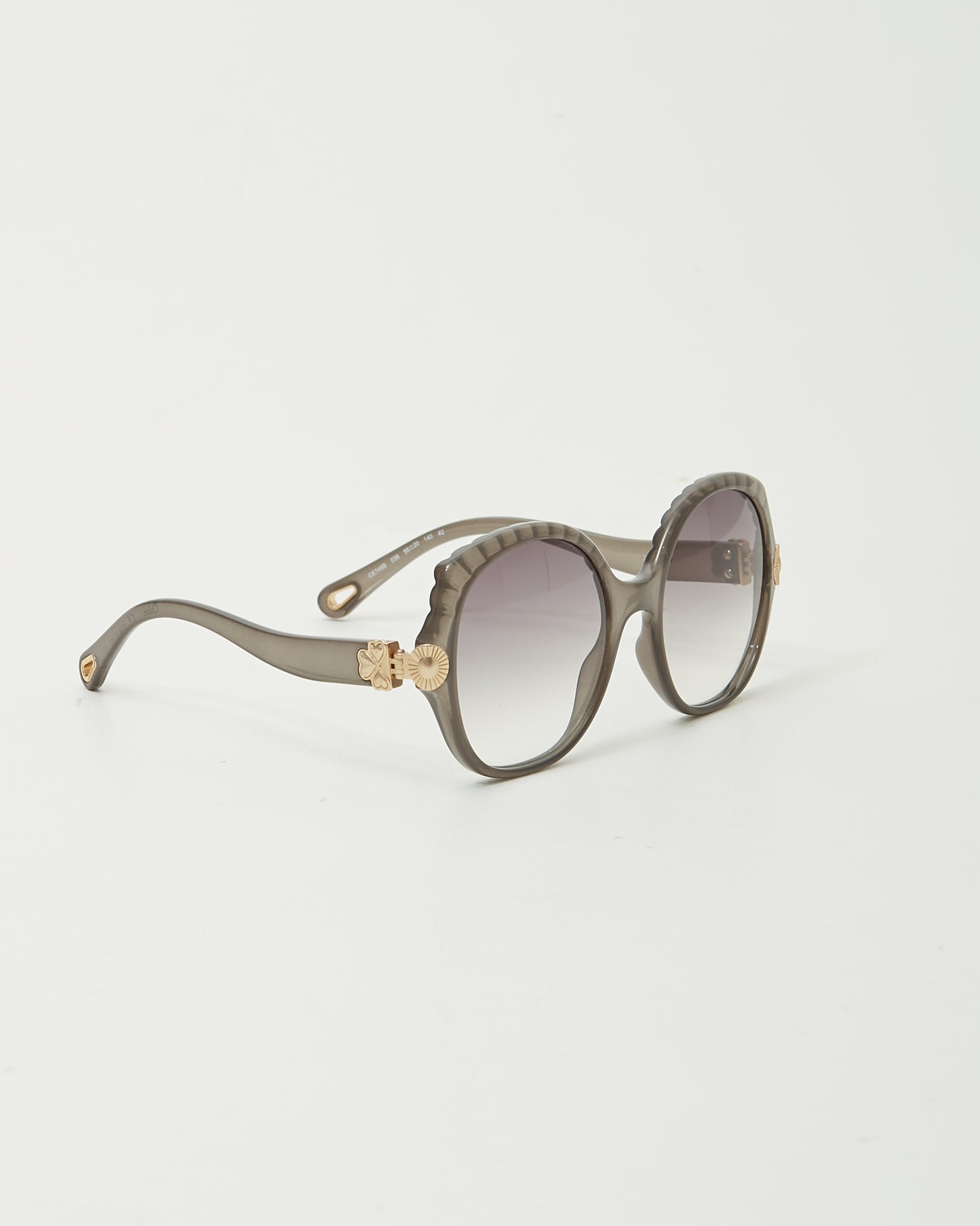 Chloé Grey CE749S Round Oversize Sunglasses