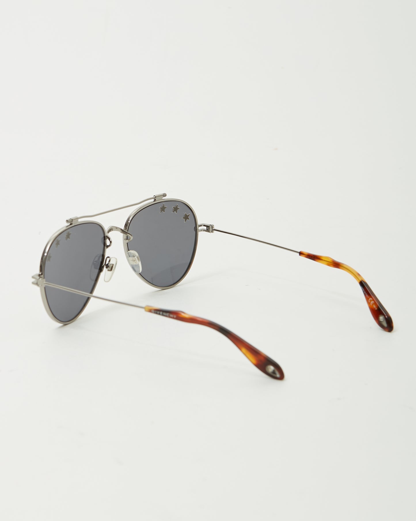 Lunettes de soleil aviateur Givenchy argent/noir GV7057/N/étoiles