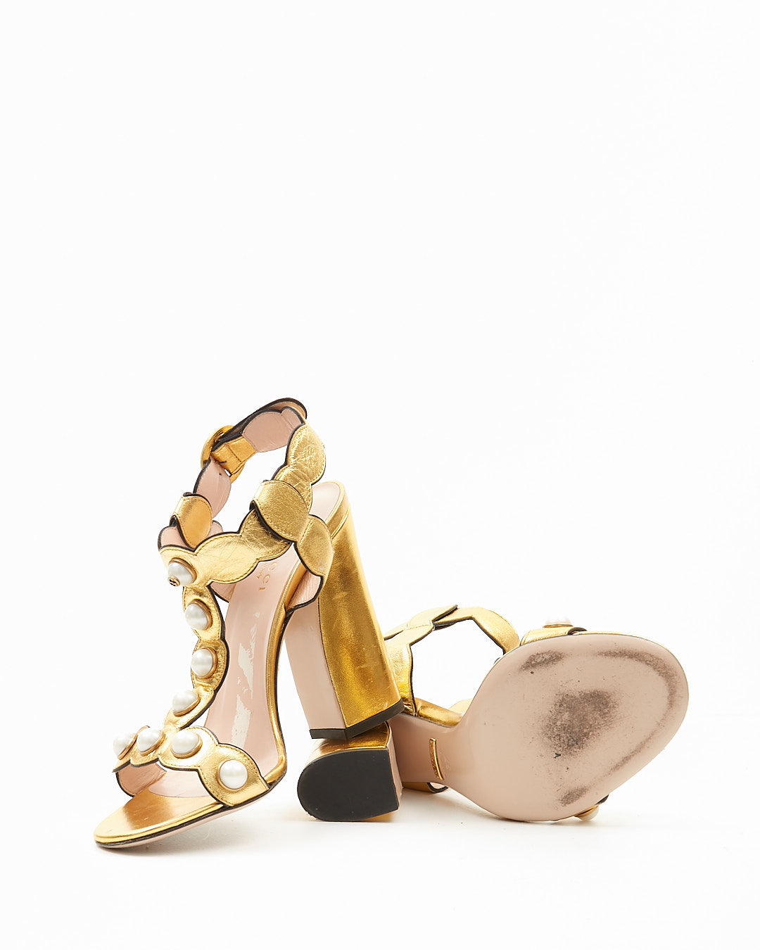 Gucci best sale pearl sandals