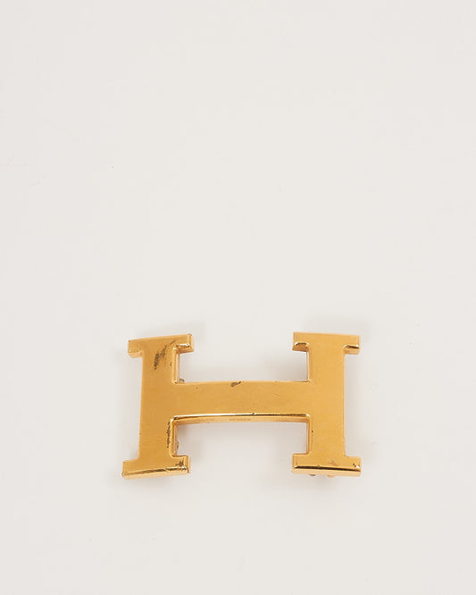 Hermes Gold Tone H Logo Buckle