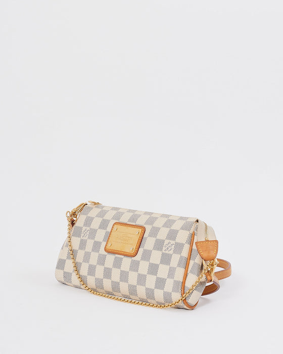 Louis Vuitton Damier Azur Canvas Eva Clutch Crossbody Bag – RETYCHE