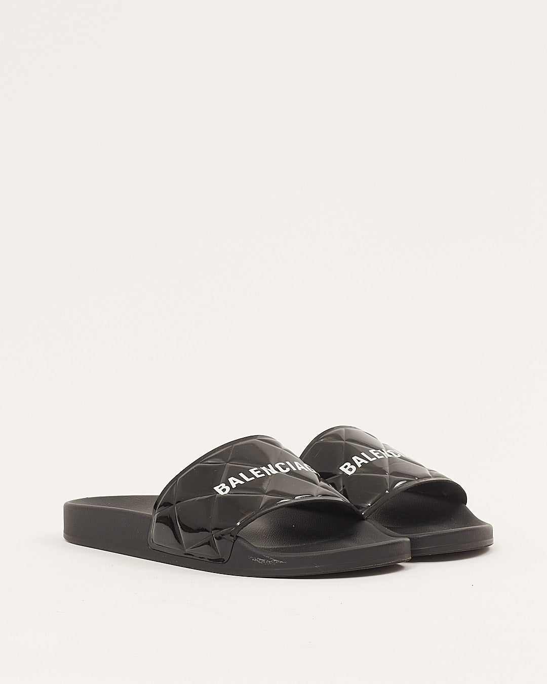 Patent leather 2025 balenciaga slides