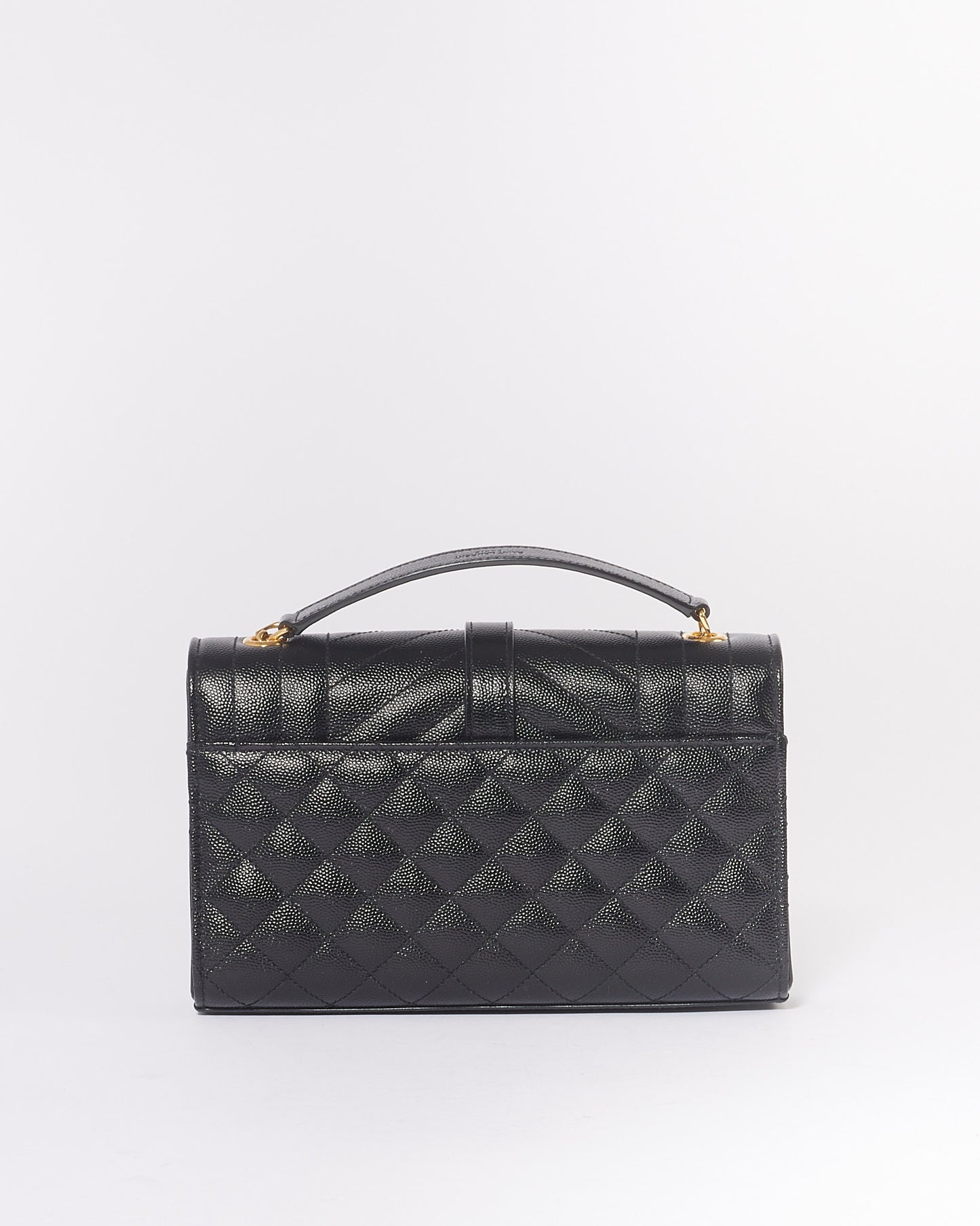 Saint Laurent Grained Small Monogram Triquilt Envelope Chain Bag