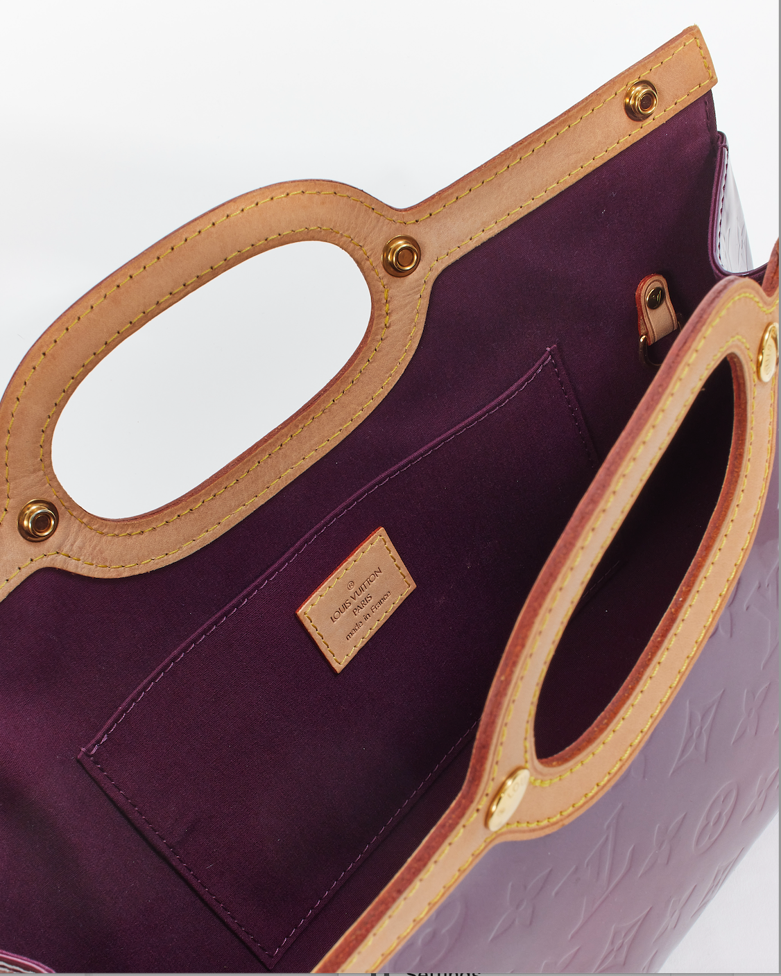 Louis Vuitton Purple Vernis Roxbury Drive Two-Way Bag