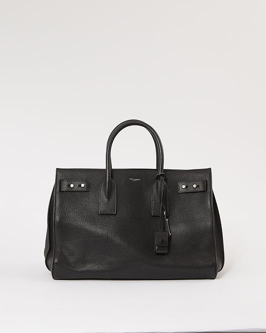 Saint Laurent Noir Petit Sac de Jour Souple Tote Bag