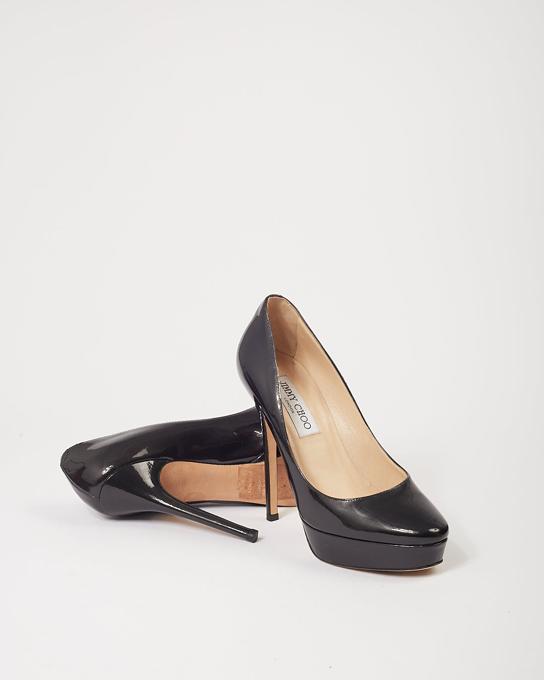 Jimmy Choo Aubergine Patent Leather Pumps- 36.5