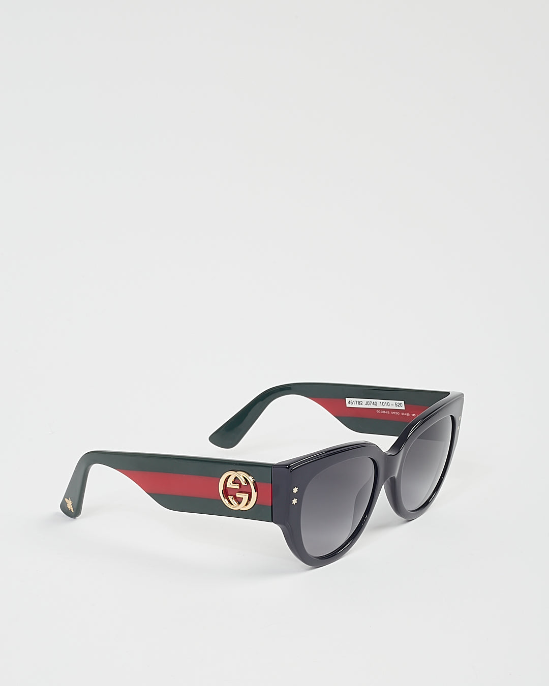 Lunettes de soleil Gucci noires avec détail Web GG 3864/S