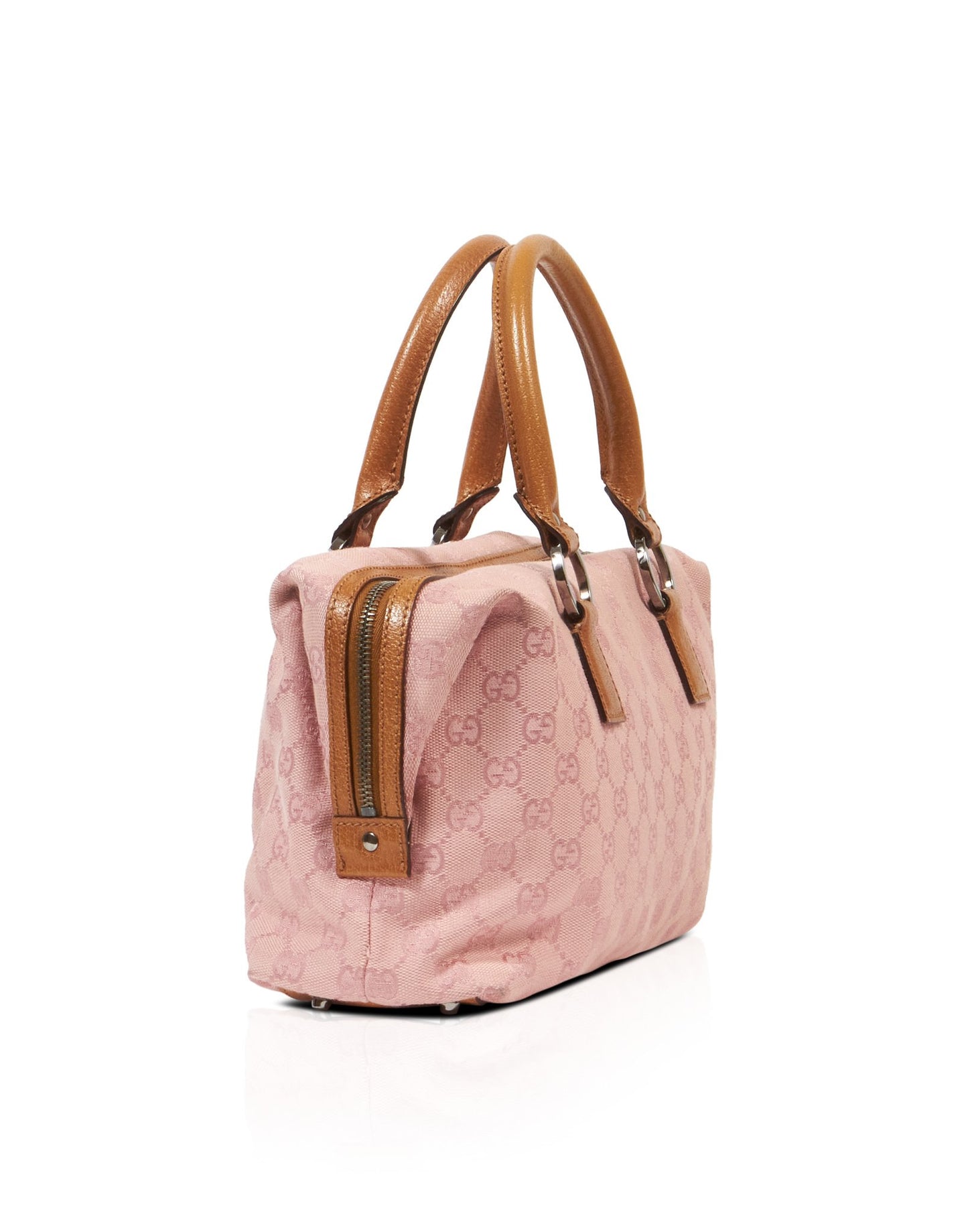 Petit sac Boston en toile monogramme GG rose Gucci