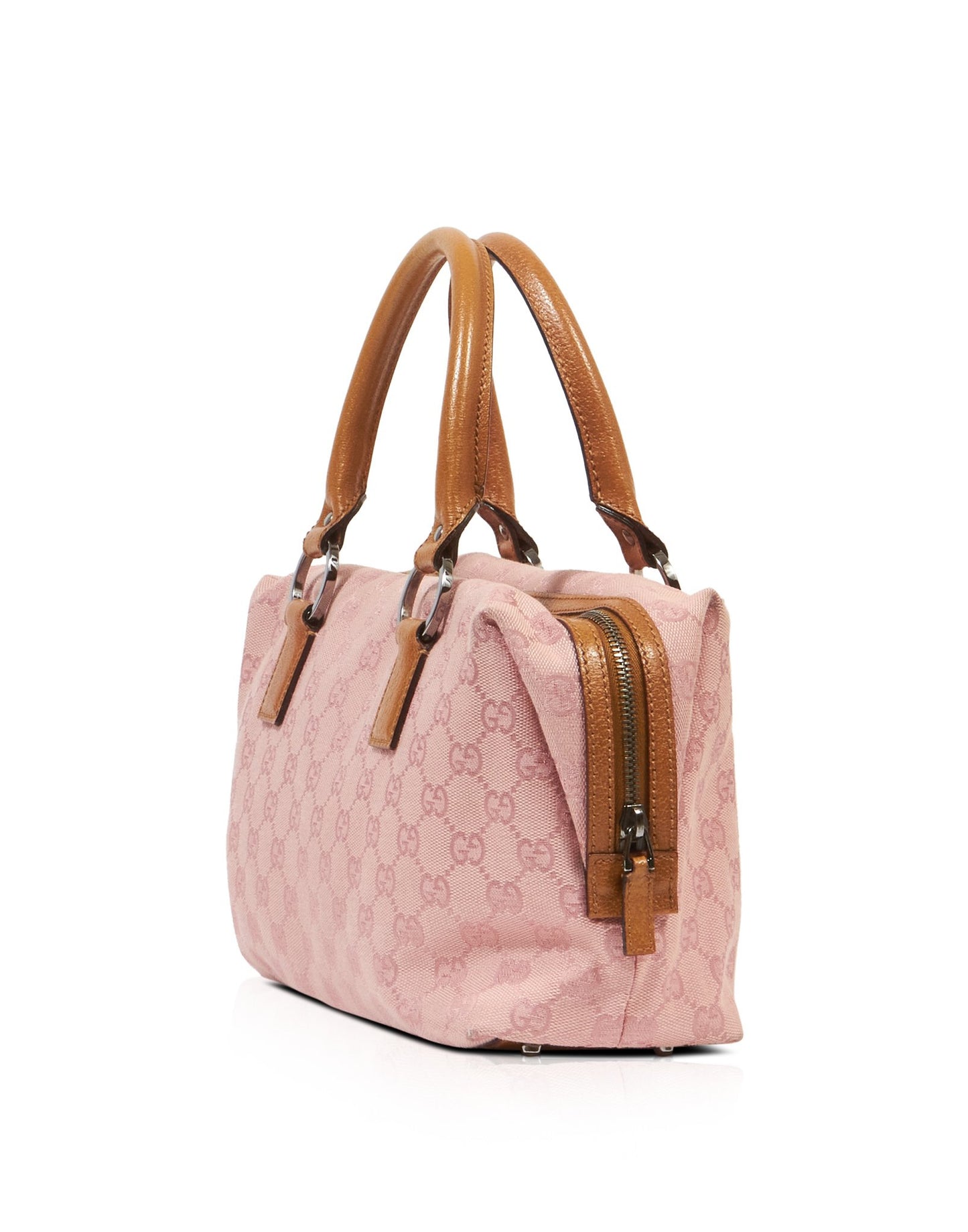 Petit sac Boston en toile monogramme GG rose Gucci