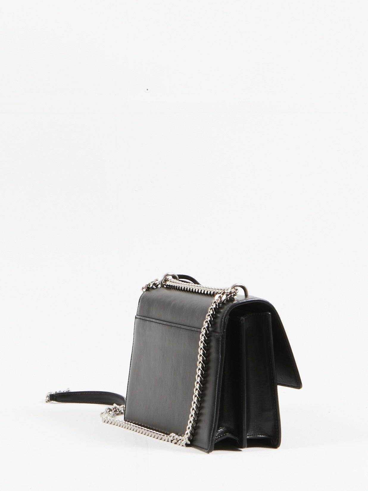 Saint Laurent Black Leather Medium Sunset Shoulder Bag