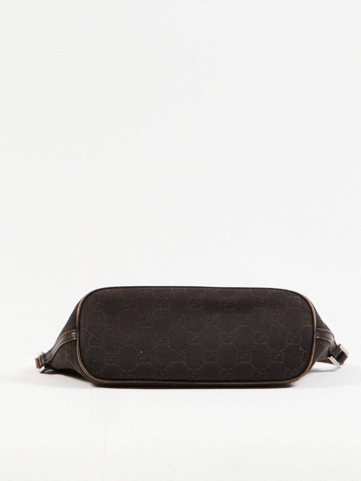 Pochette bateau en toile GG noir/marron Gucci