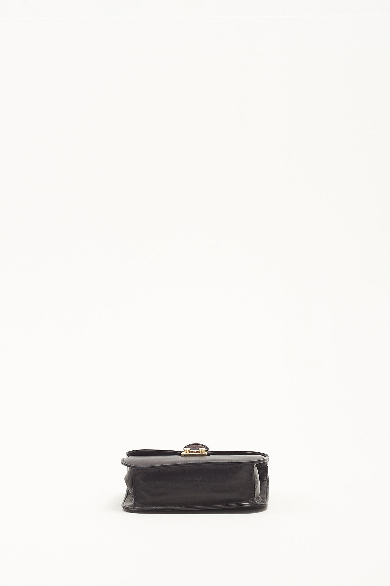 Valentino Black Leather Rockstud Crossbody Chain Bag