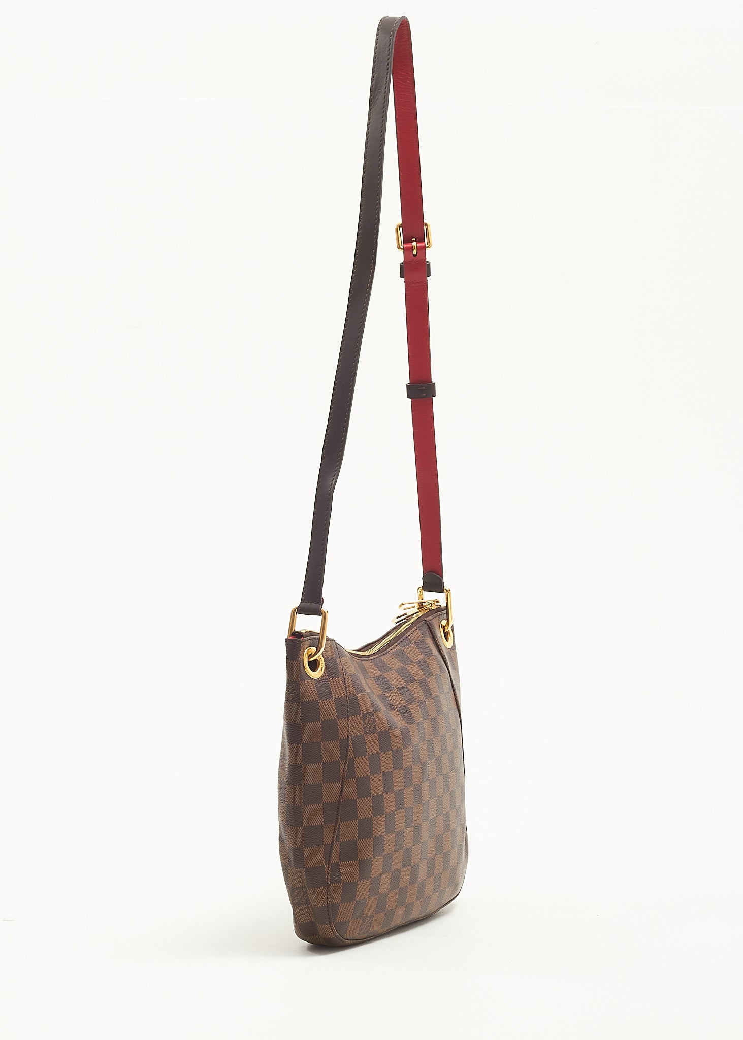 Louis Vuitton Damier Ebene/Red South Bank Besace Crossbody Bag