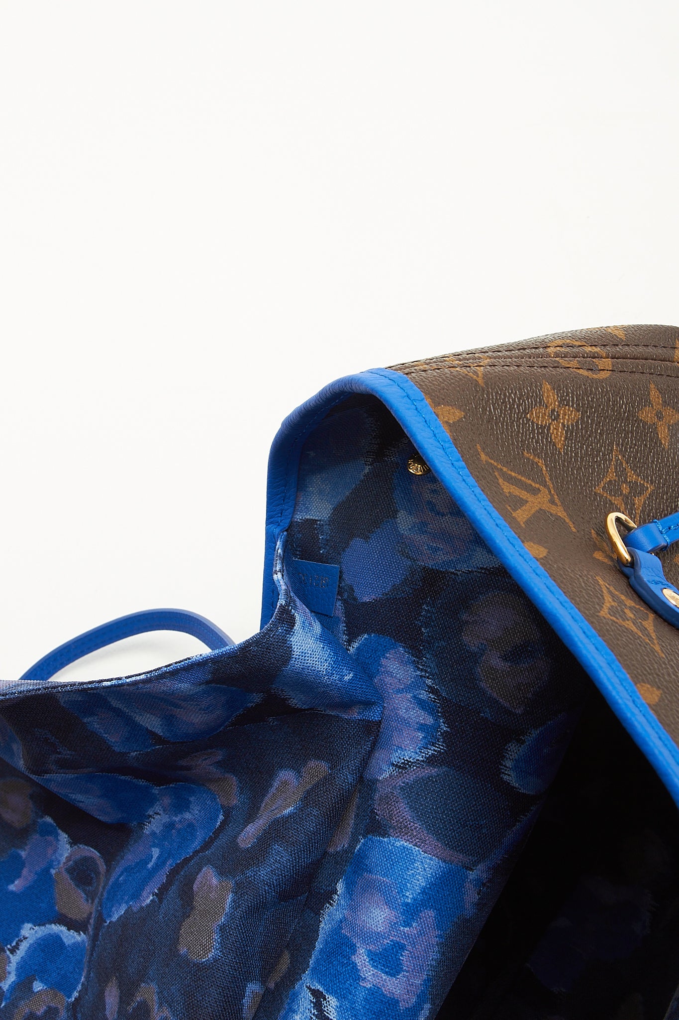 Louis Vuitton Monogram Grand Bleu Ikat Neverfull MM Tote Bag