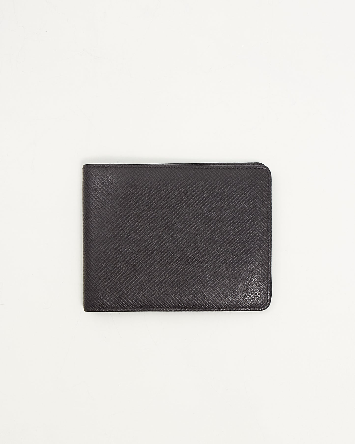 Louis Vuitton Black Taiga Leather Bi-Fold Wallet