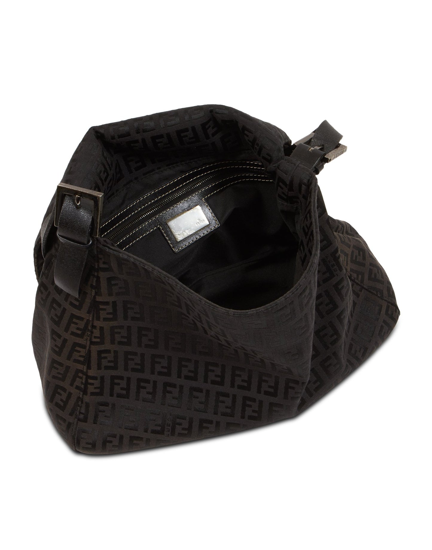 Fendi Brown and Black Zucchino Mamma Forever Shoulder Bag