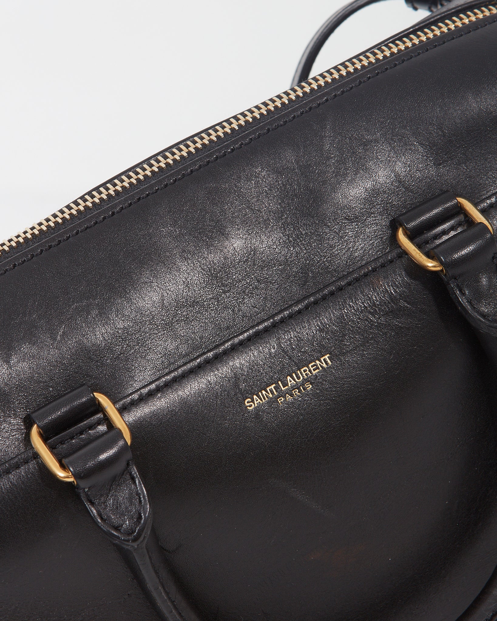 Saint Laurent Black Classic Baby Duffle Bag