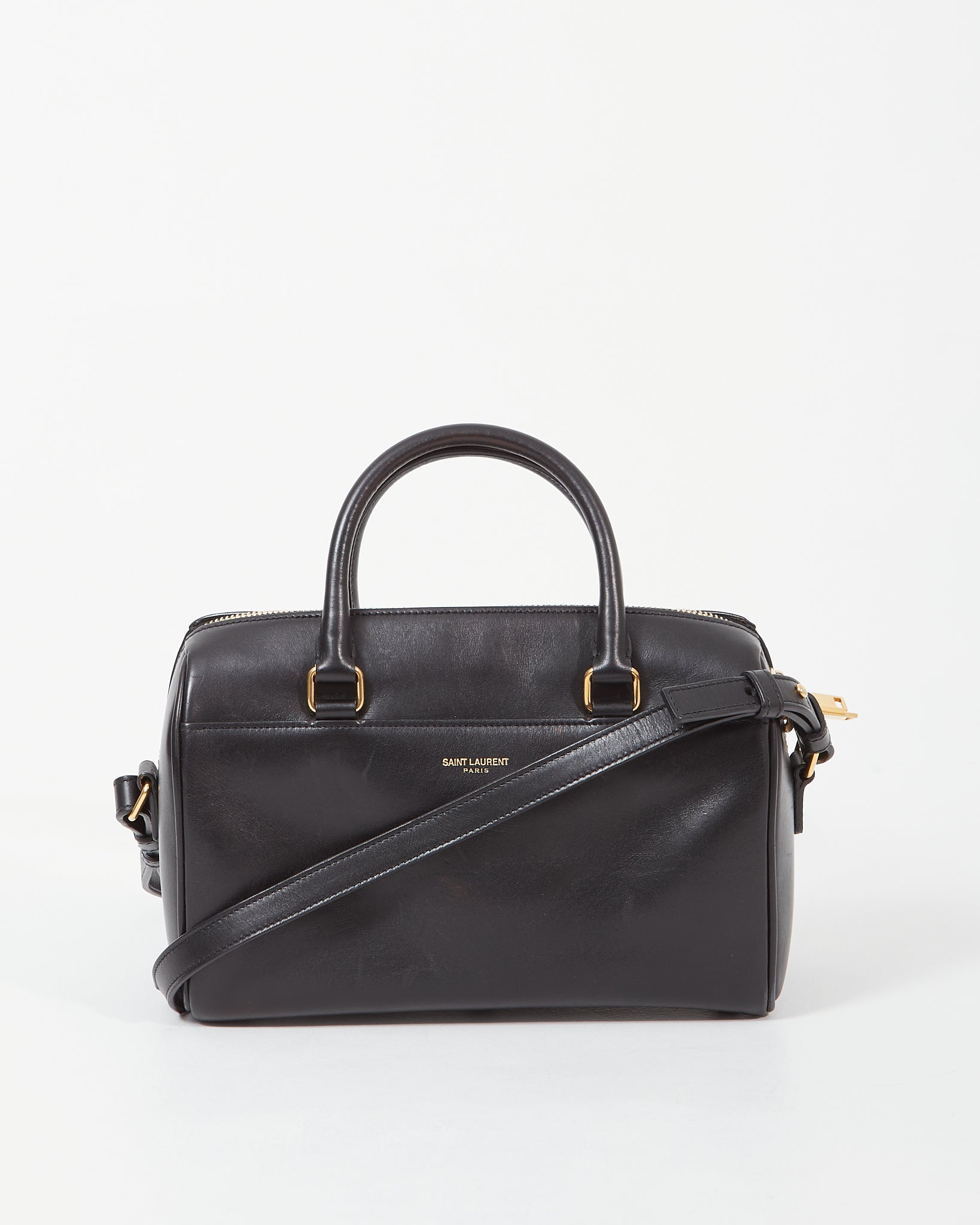 Saint Laurent Black Classic Baby Duffle Bag