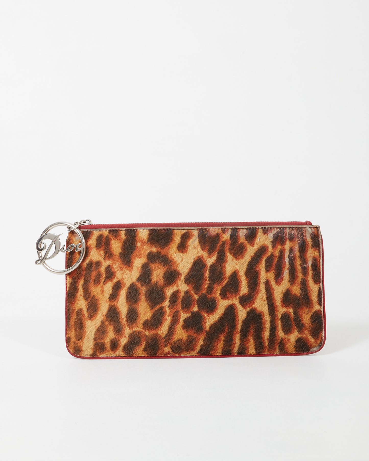 Dior Cheetah Print Ponyhair Clutch