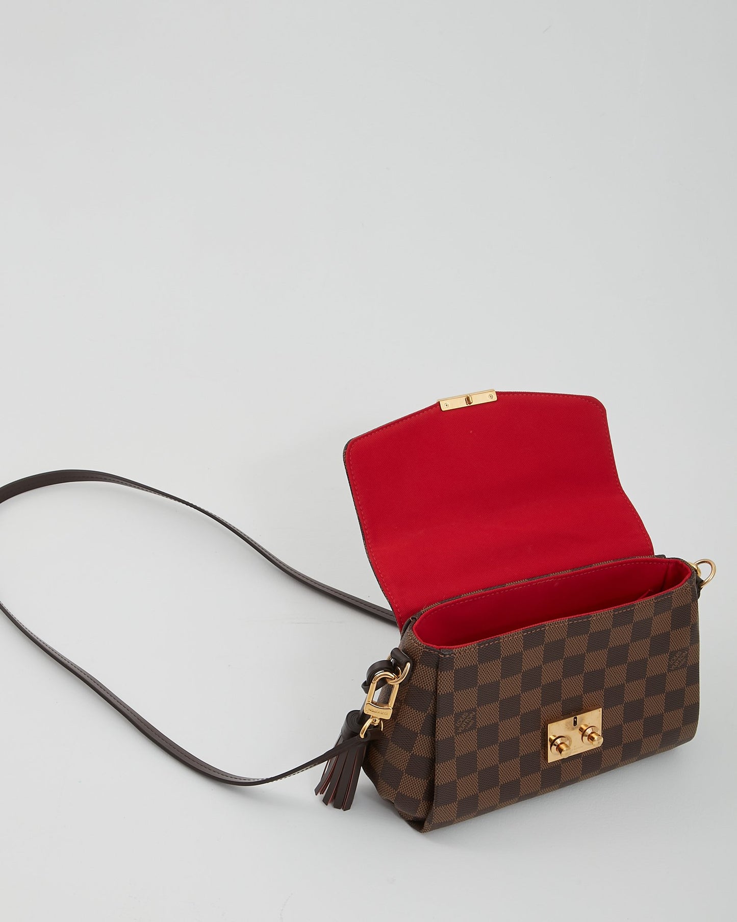 Louis Vuitton Damier Ebene Canvas Croisette Crossbody Bag