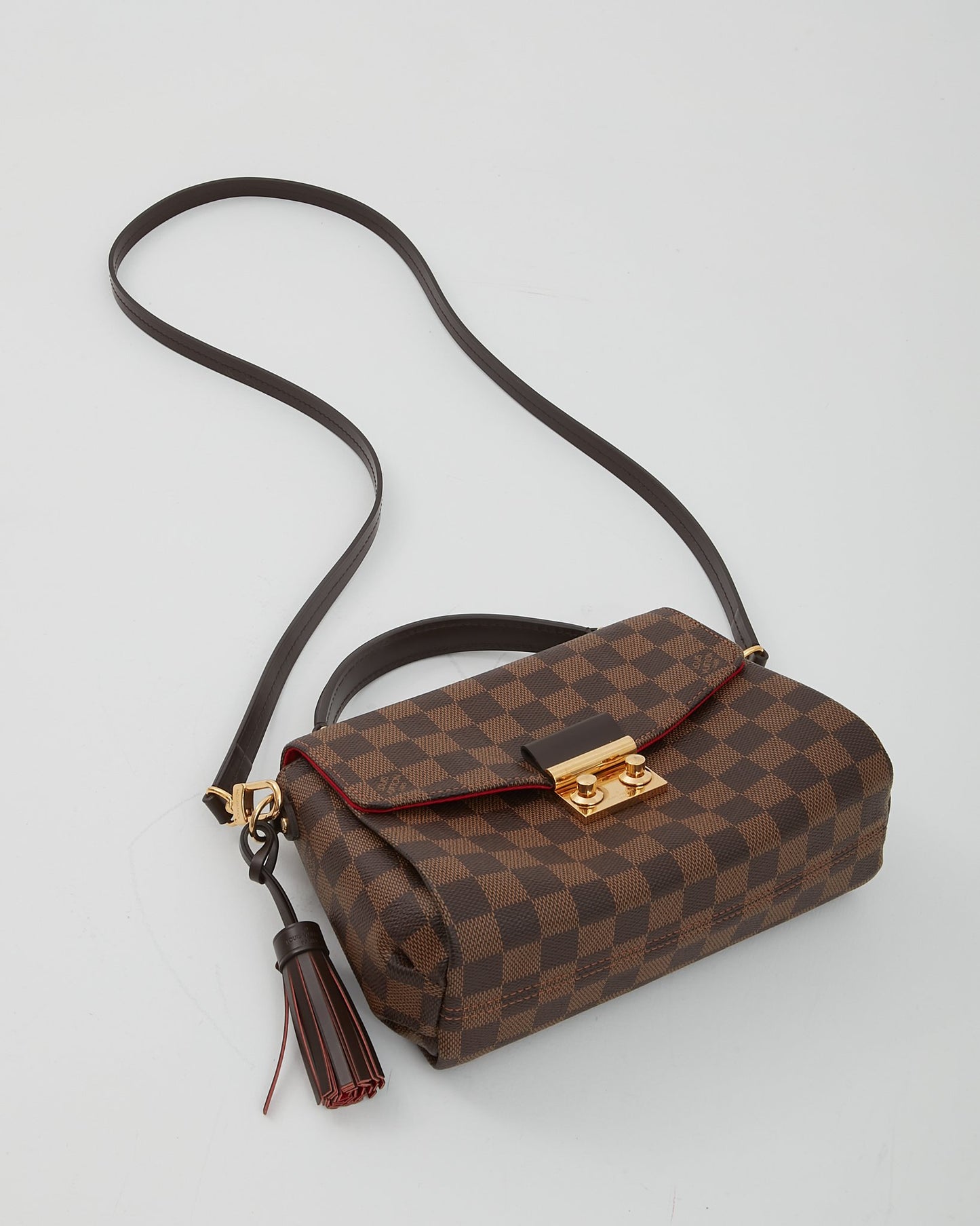 Louis Vuitton Damier Ebene Canvas Croisette Crossbody Bag