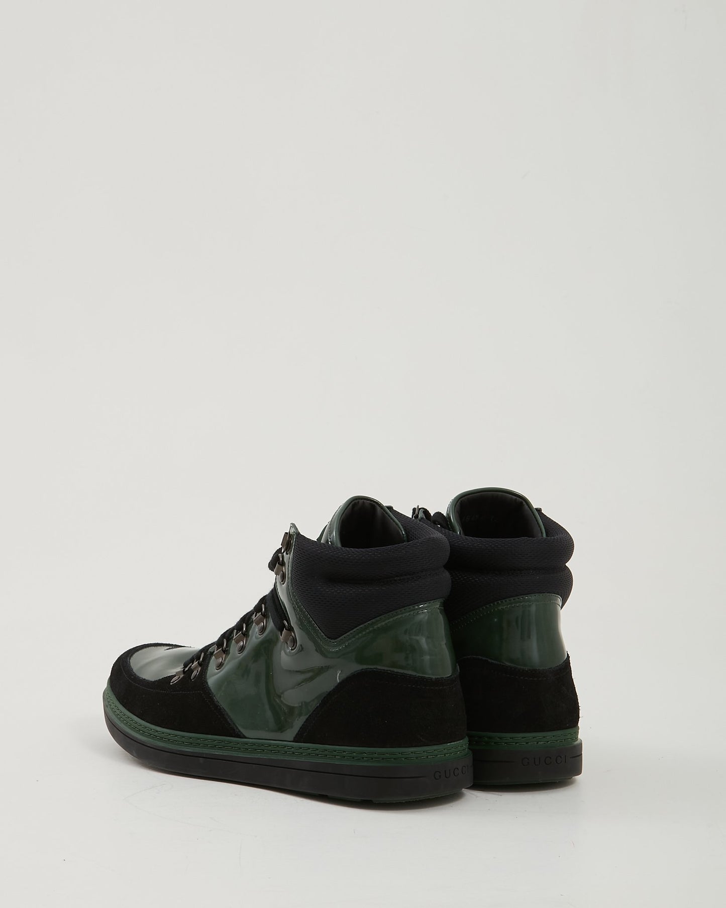 Gucci Green Patent High Top Sneaker - 12