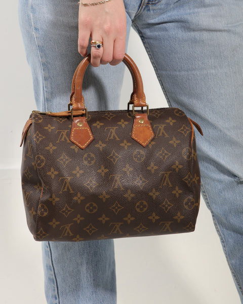 Louis Vuitton Vintage Speedy 25 Monogram Canvas GHW