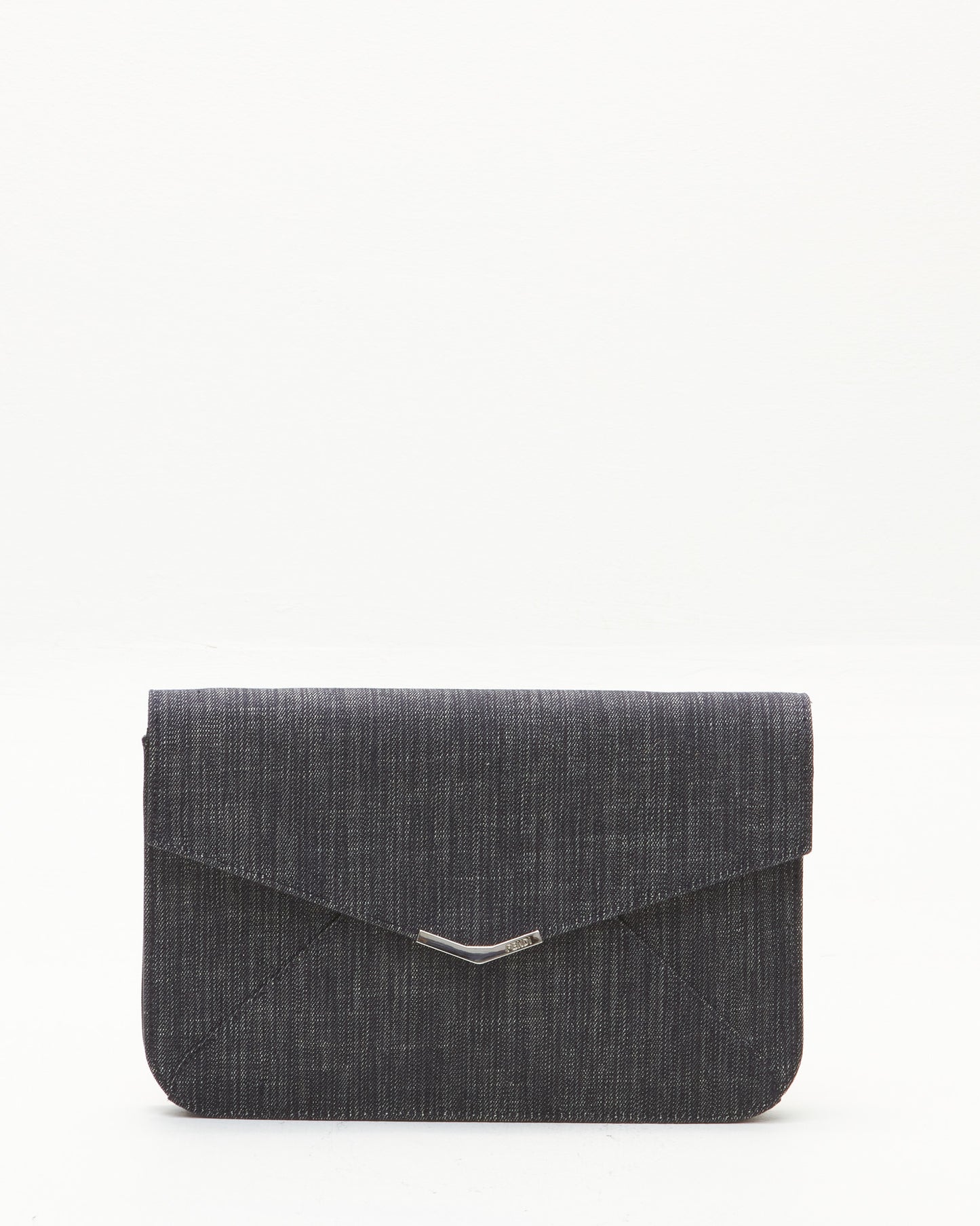 Fendi Denim Envelope Wristlet Clutch