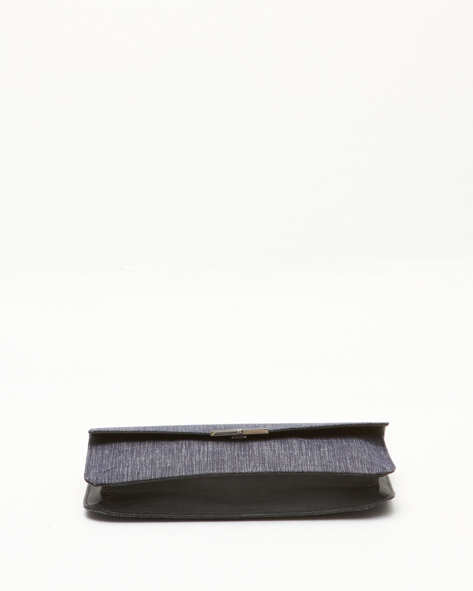 Fendi Denim Envelope Wristlet Clutch