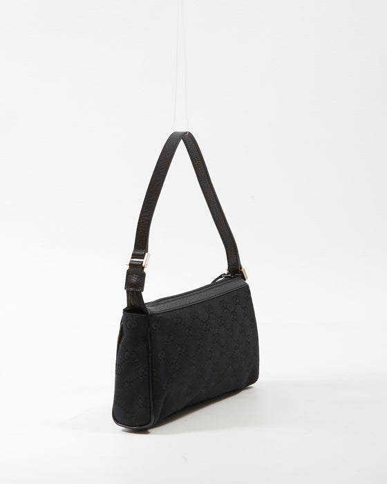 Gucci Black GG Canvas Shoulder Bag – RETYCHE