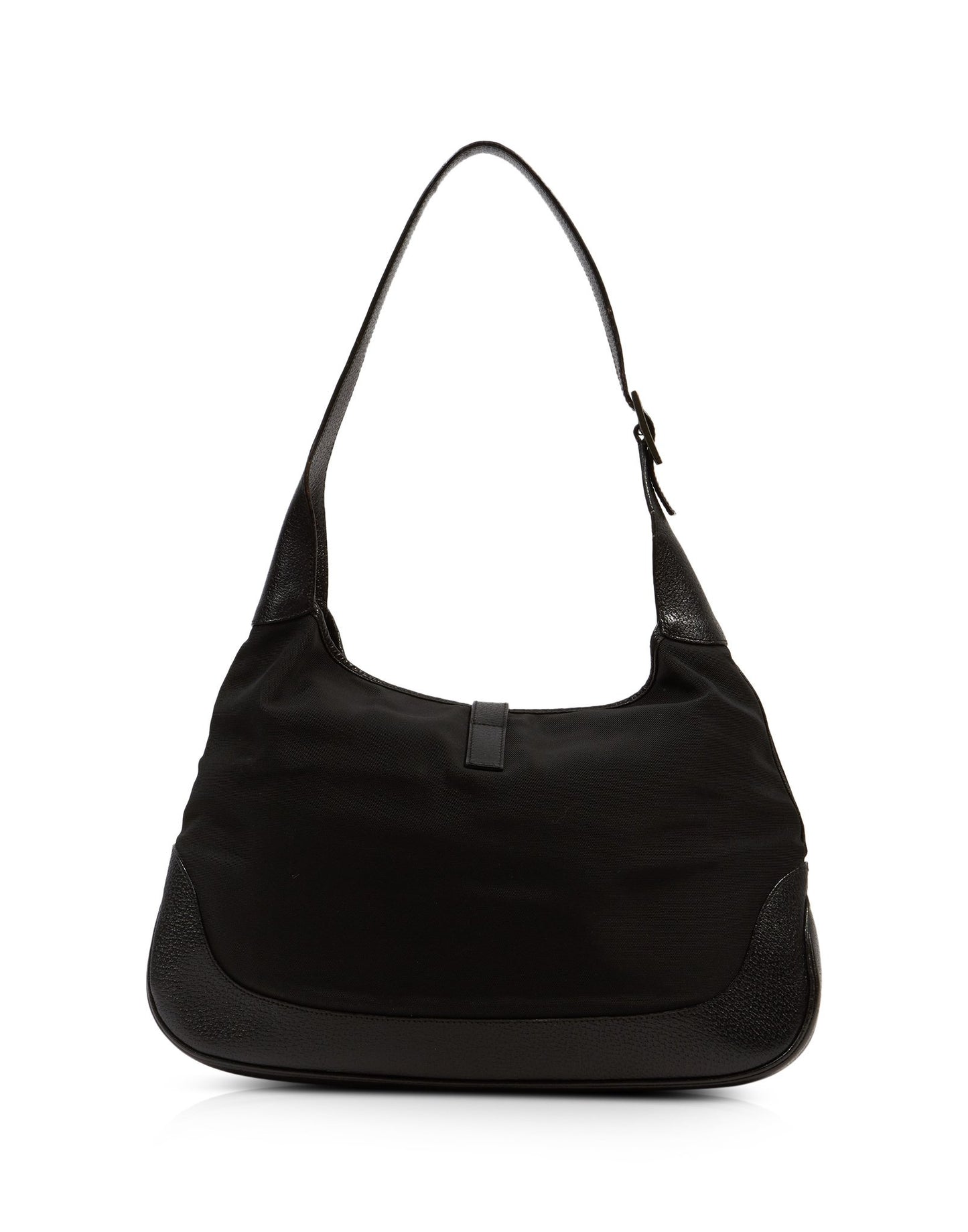 Sac à bandoulière Jackie Hobo en toile noire Gucci