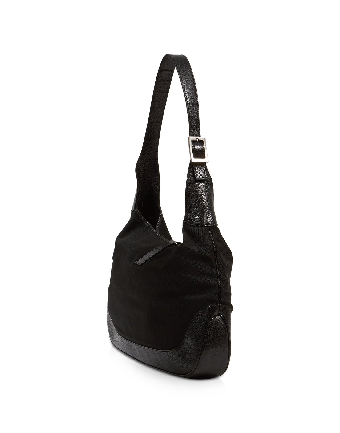 Sac à bandoulière Jackie Hobo en toile noire Gucci